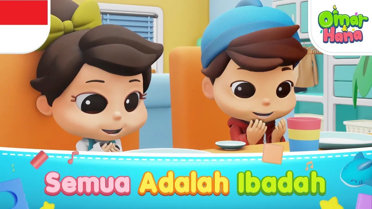 Semua Adalah Ibadah | Lagu Anak Islami | Omar & Hana Subtitle Indonesia