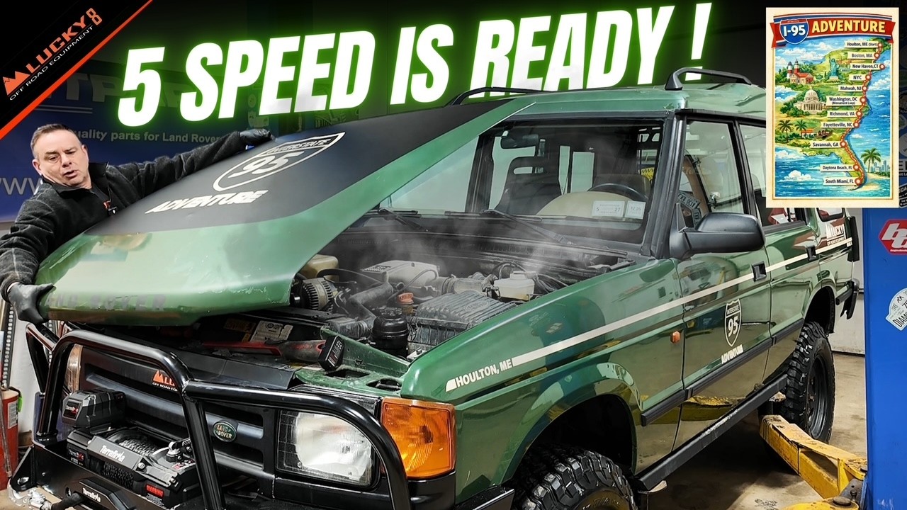 Major Oil Leak Days Before Driving the Entire I 95 in Our 1995 Land Rover Discovery 5 Speed