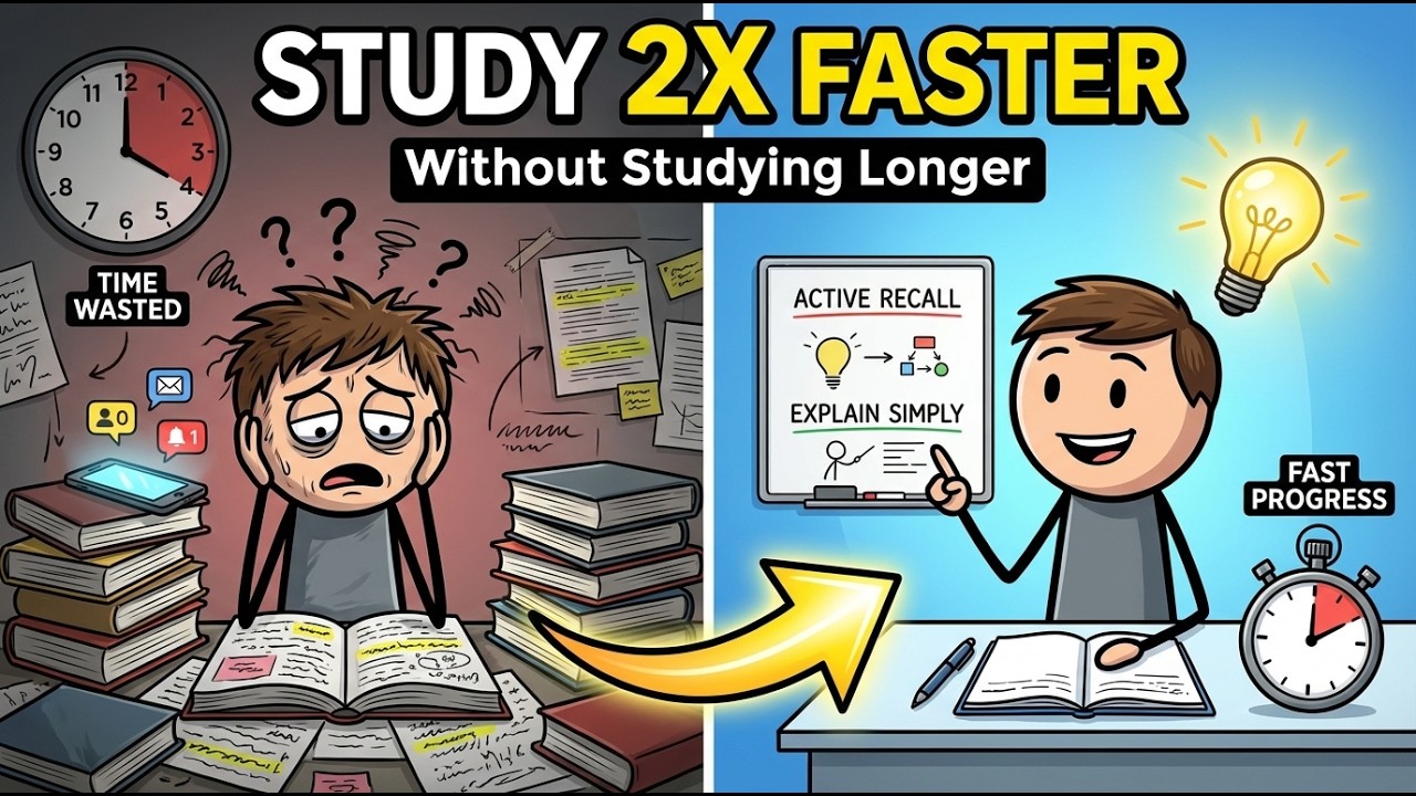 How to Study 2x Faster Without Studying Longer (Science Backed)