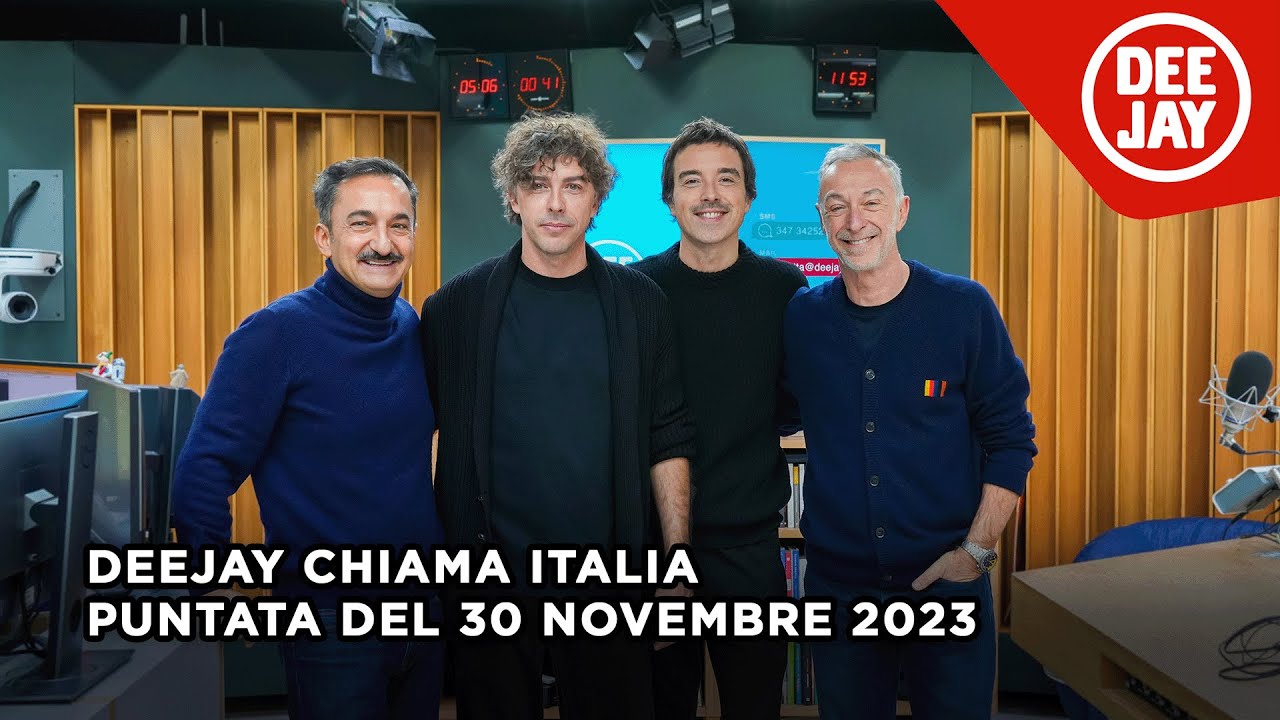 Deejay Chiama Italia - Puntata del 30 novembre 2023 / Ospiti Michele Riondino e Diodato