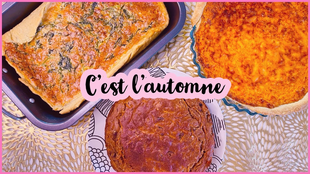 RECETTES SPÉCIAL AUTOMNE: tarte butternut, cheesecake épinard, carrot cake