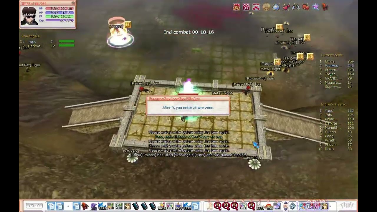 Maniac Flyff Guild Siege - Yups (Digongs)