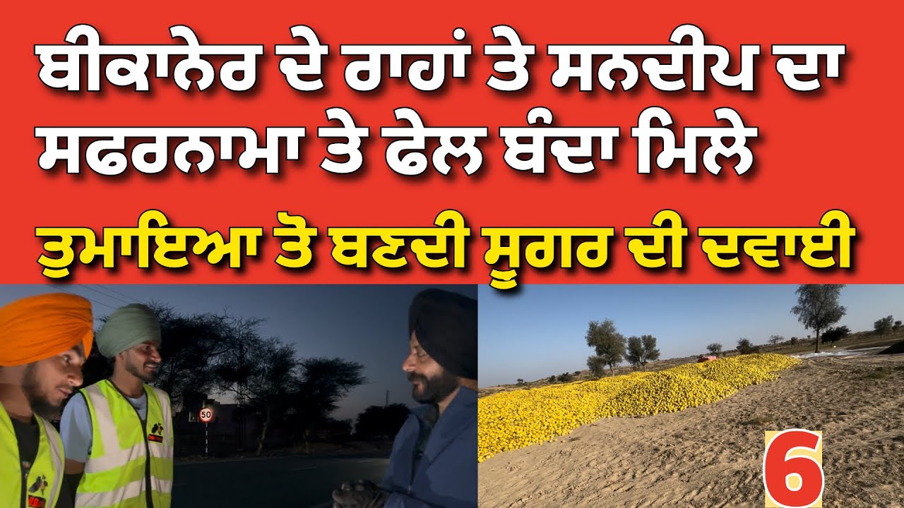 ਸੰਦੀਪ ਦਾ ਸਫਰਨਾਮਾ ਅਤੇ ਫੇਲ ਬੰਦਾ ਮਿਲੇ। ਰਸਤੇ ਵਿੱਚ ਤੁੰਮਿਆ ਤੋ ਬਣਦੀ ਸ਼ੂਗਰ ਦੀ ਦਵਾਈ।@Hargillvlogs 