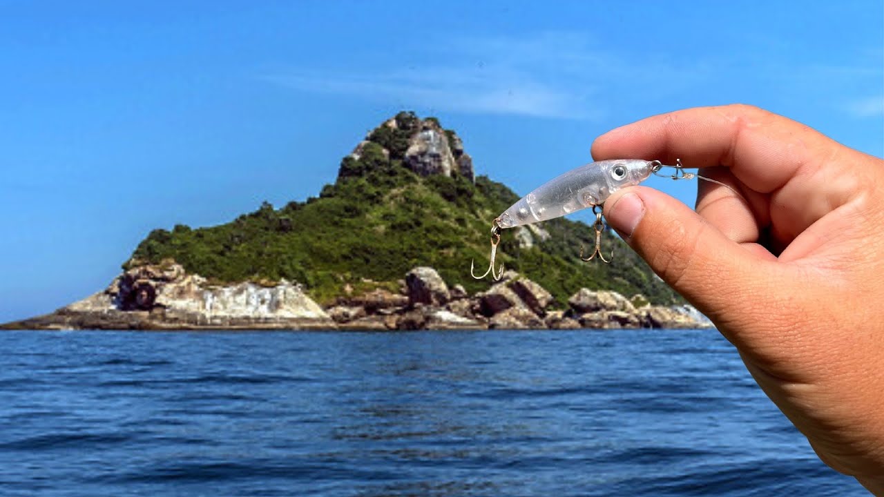 MICRO ISCA ARTIFICIAL em ALTO MAR!!! PEIXE GIGANTE!