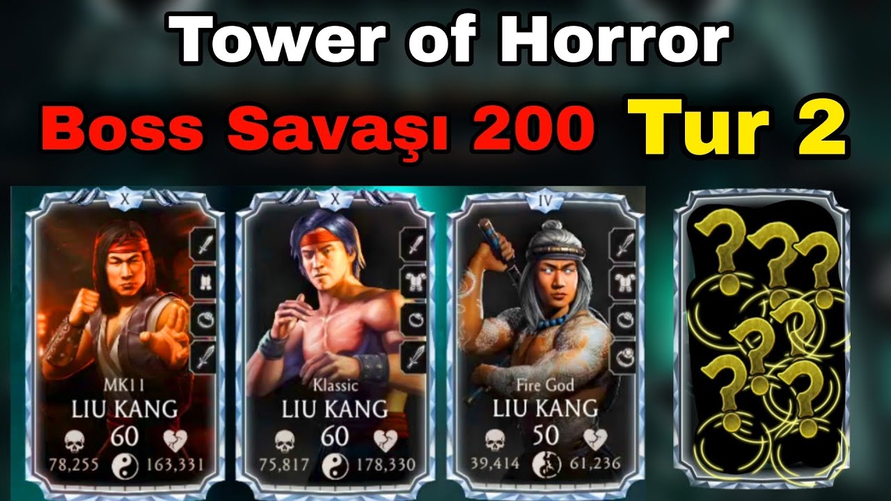 LIU KANG TAKIMIYLA NOOB SAIBOT'U OSSURTUYORUZ | Tower of Horror Boss Savaşı 200 Tur 2 | Mk Mobile