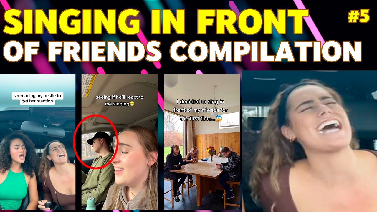 First Time Singing in Front of Friends #5 | Priceless Reactions