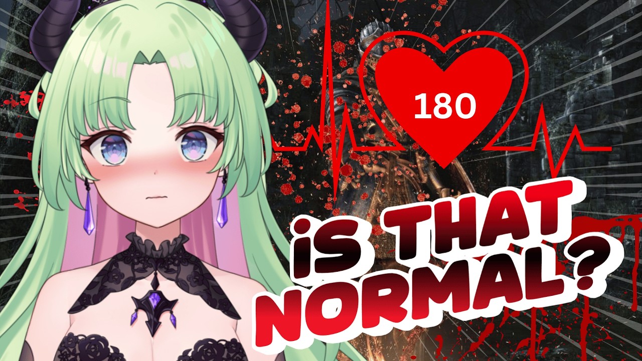 Is this heartrate NORMAL??【Darksouls w/Live Heartbeat】