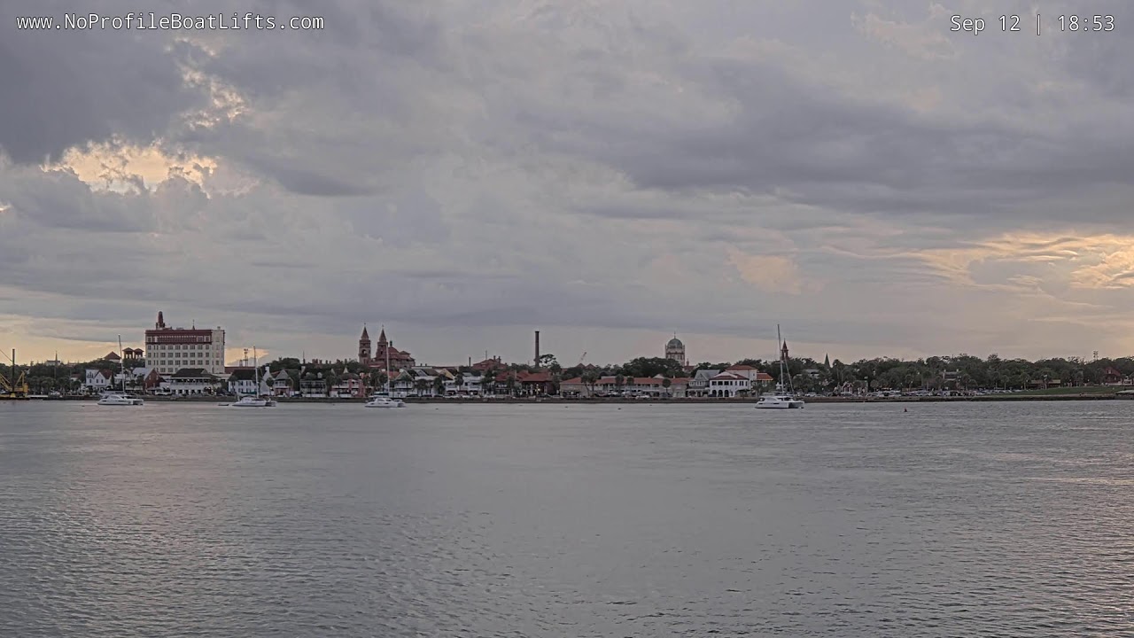 St. Augustine Florida Skyline | LIVE 24/7 | Hosted by NoProfileBoatLifts