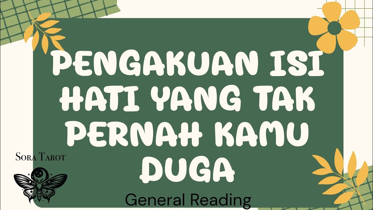 PENGAKUAN ISI HATI YANG TAK KAMU DUGA