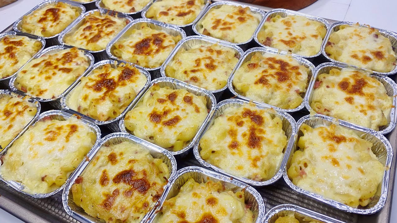 IDE ISIAN SNACK BOX KEKINIAN PREMIUM, MAKARONI SCHOTEL, CREAMY DAN NAGIH BANGET