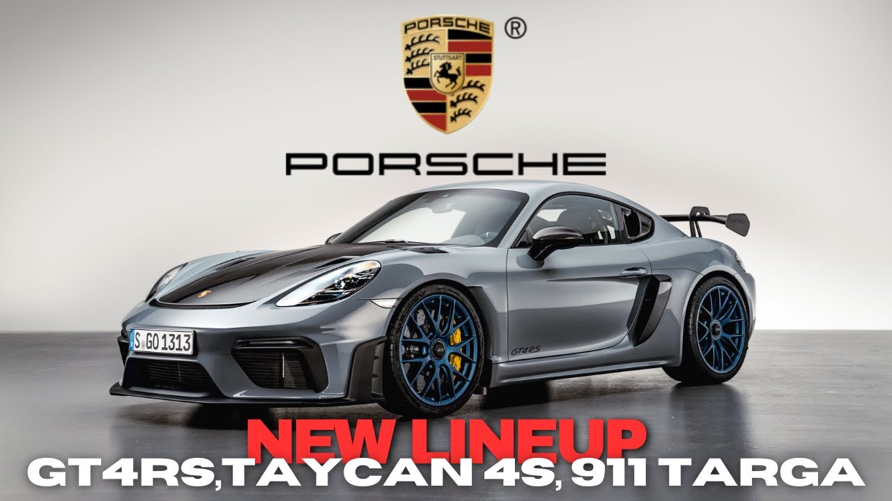 Porsche Lineup at Silicon Valley Auto Show 2025 | GT4 RS, Taycan 4S & 911 Targa | [4K]