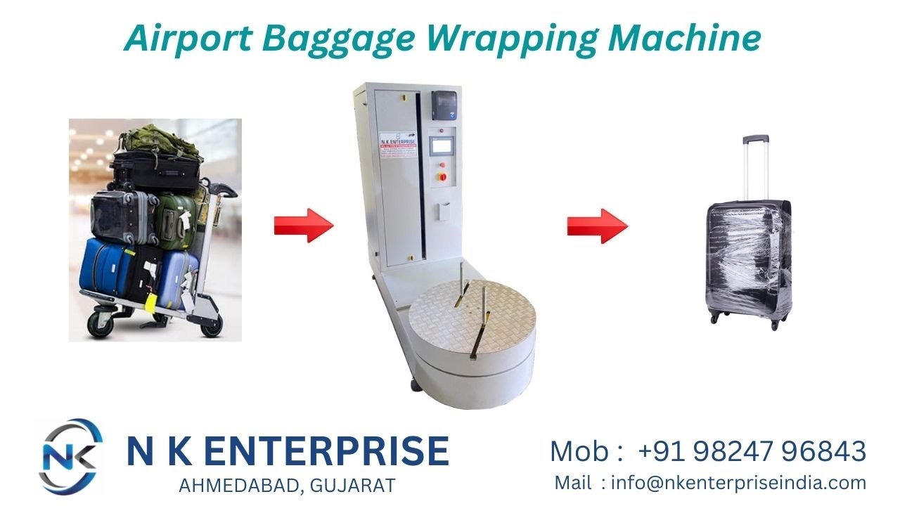 Airport Baggage Wrapping Machine/Baggage Stretch Wrapping Machine@n.kenterprise5747