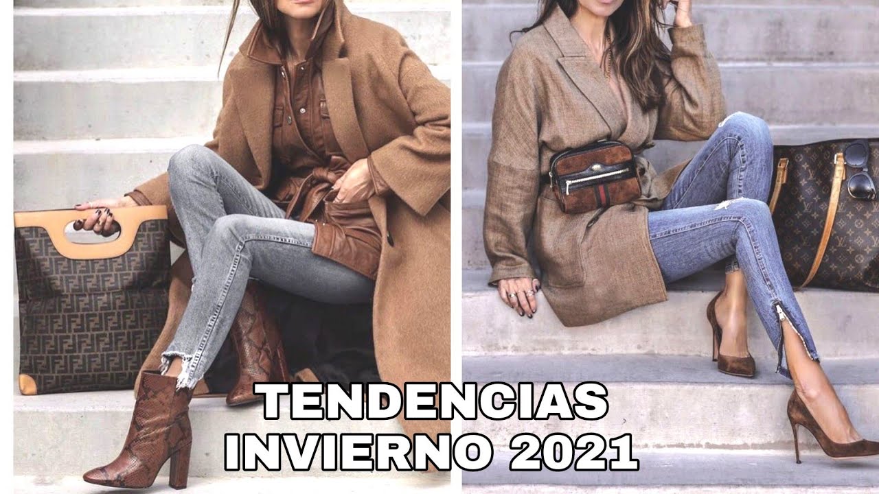 MODA INVIERNO 2021 MUJER/ TENDENCIAS OUTFITS Y COLORES DE MODA INVIERNO/ FASHION WINTER 2021