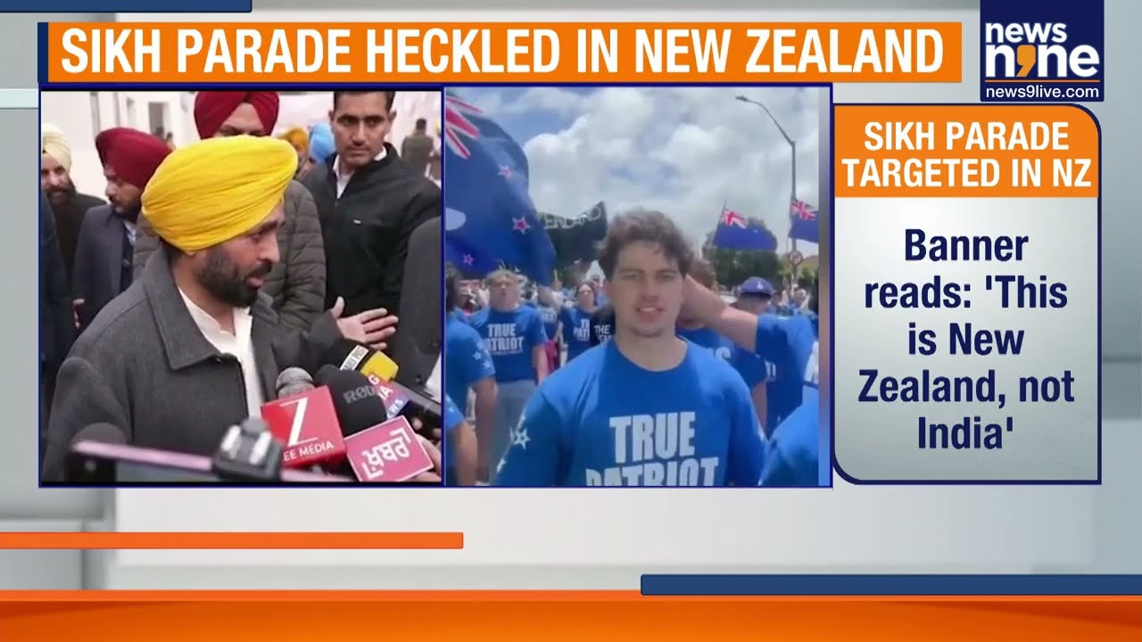 Sikh Parade Disrupted By &lsquo;Patriot&rsquo; Protesters In South Auckland, Police Intervene | News9