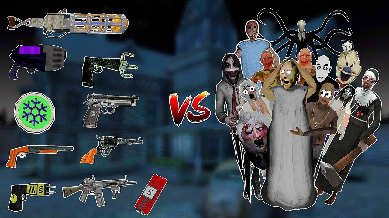 All Unlimited New Weapons VS Granny & All her Family with New Visitor