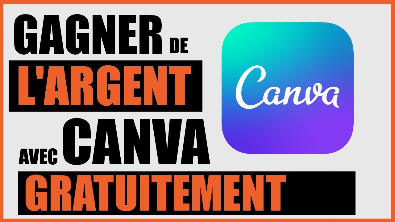 GAGNER DE L'ARGENT AVEC CANVA GRATUITEMENT (1000&euro;/MOIS) - TUTO DEBUTANT