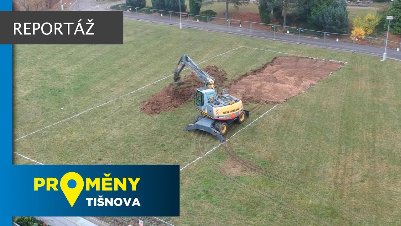 Začátek výstavby smuteční síně v Tišnově