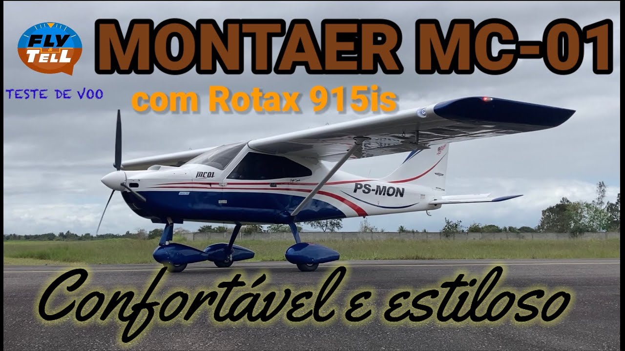 Montaer Mc-01 com Rotax 915is - Confort&aacute;vel e estiloso - Teste de voo