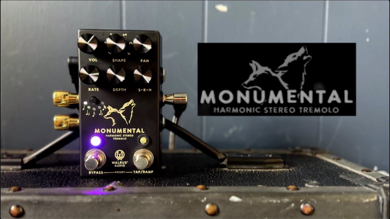 The MOST Musical STEREO TREMOLO I've EVER Played WITH PRESETS! The MONUMENTAL by Walrus Audio.