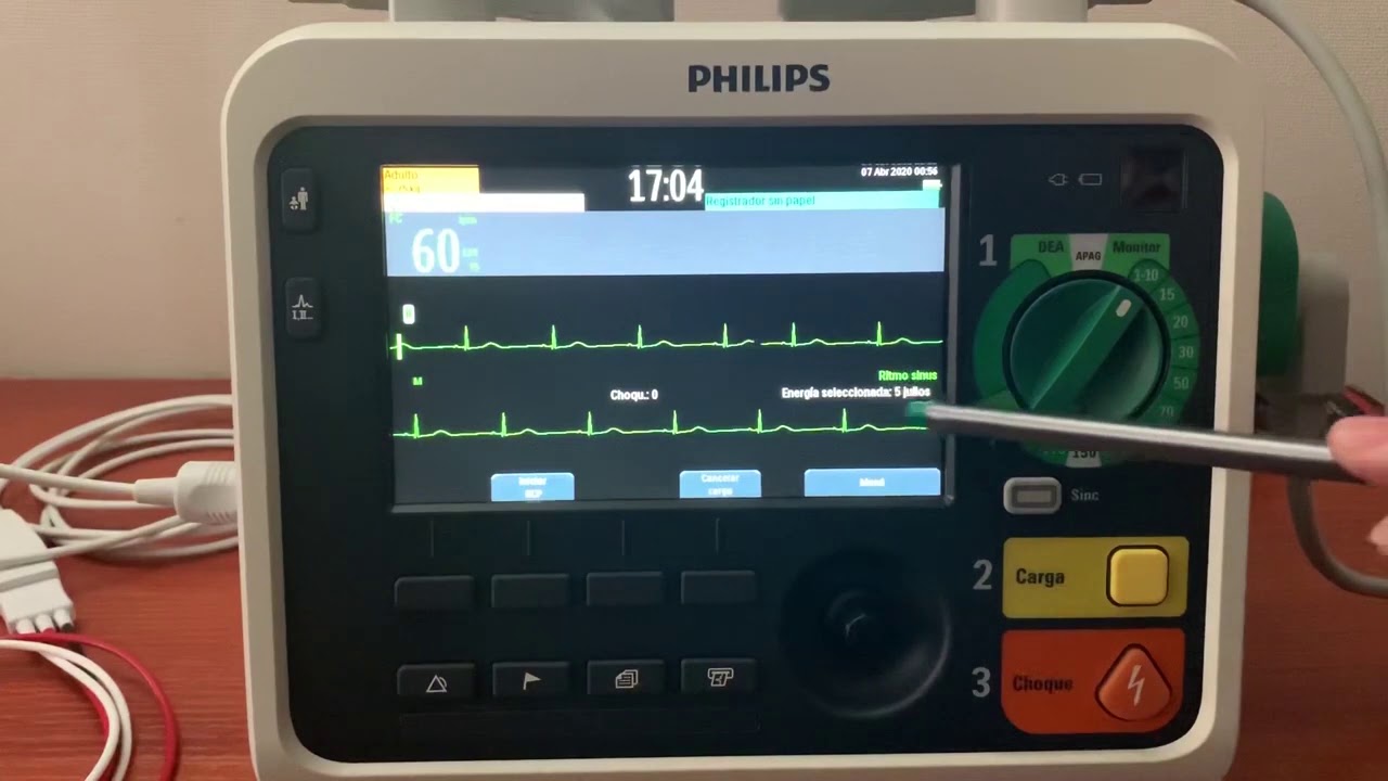 Efficia DFM100 Modo Desfibrilación Manual