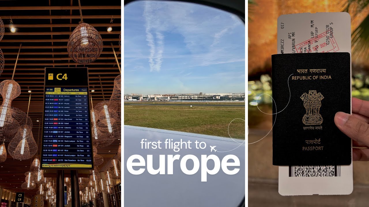 First Flight to Europe ✈️ | Travel Day Vlog