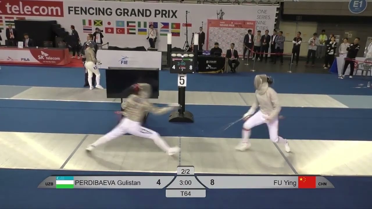 Seoul Grand Prix 2025 SWS - L64 - Gulistan Perdibaeva UZB v Fu Ying CHN