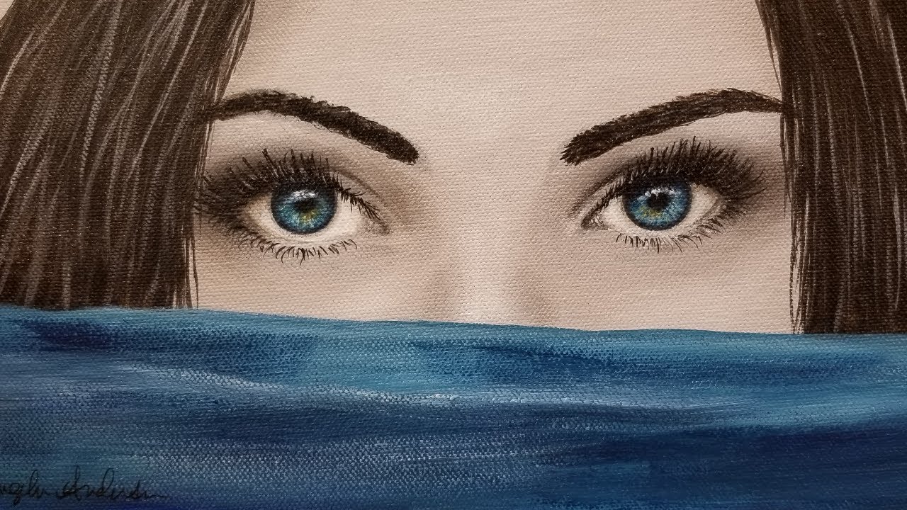 How to Paint Eyes LIVE Acrylic Painting Tutorial