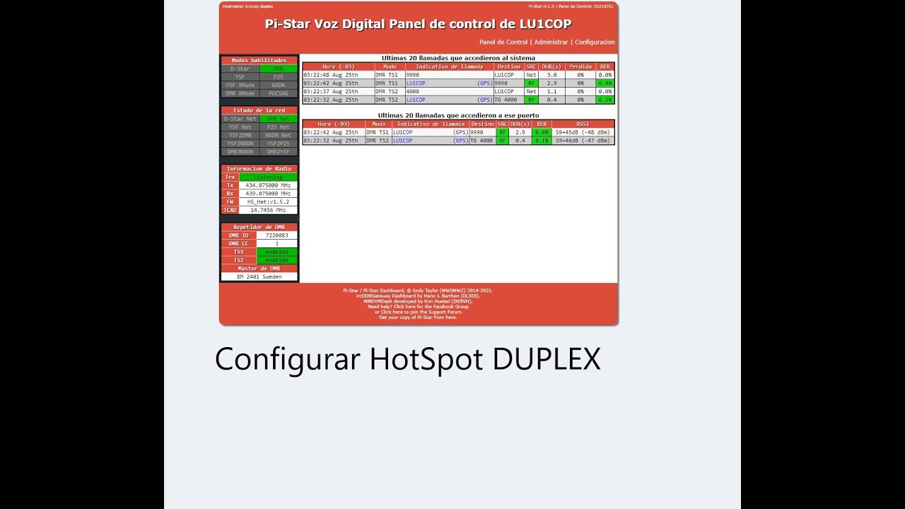 LU1COP * Configurar Jumbospot HotSpot dual hat duplex - Solucionar error al actualizar firmware