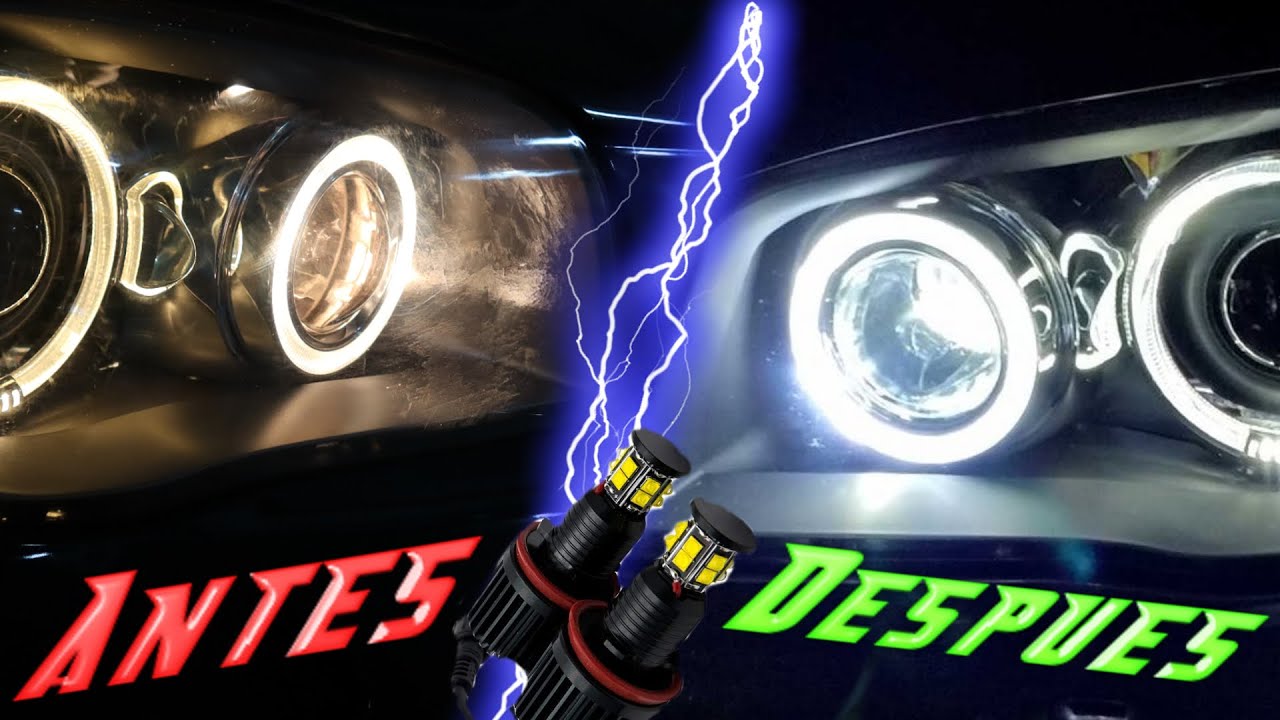 BMW : Cambio de Ojos de Angel a LED (  ¿¿ Las Mejores Bombillas Led Calidad Precio ?? )