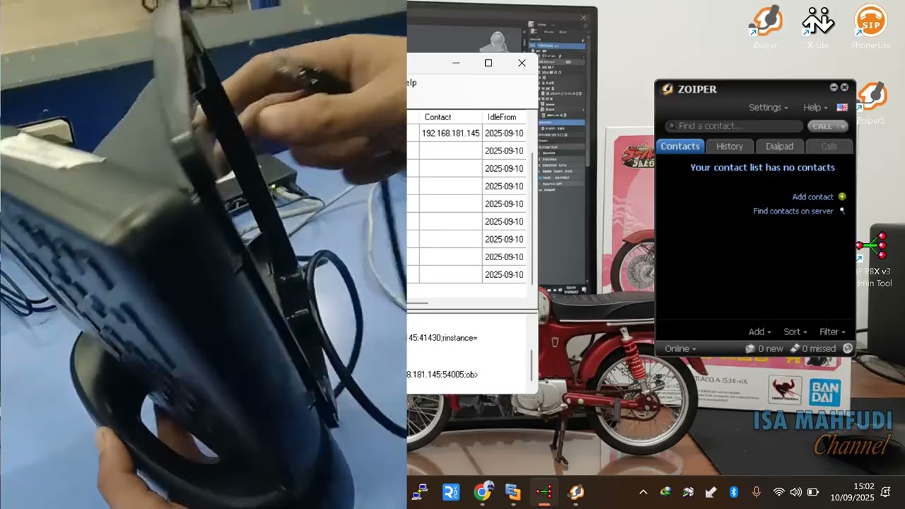 Cara konfigurasi IP Phone Yealink T21P E2 dengan Server VoIP PC Best SIP PBx 3.70