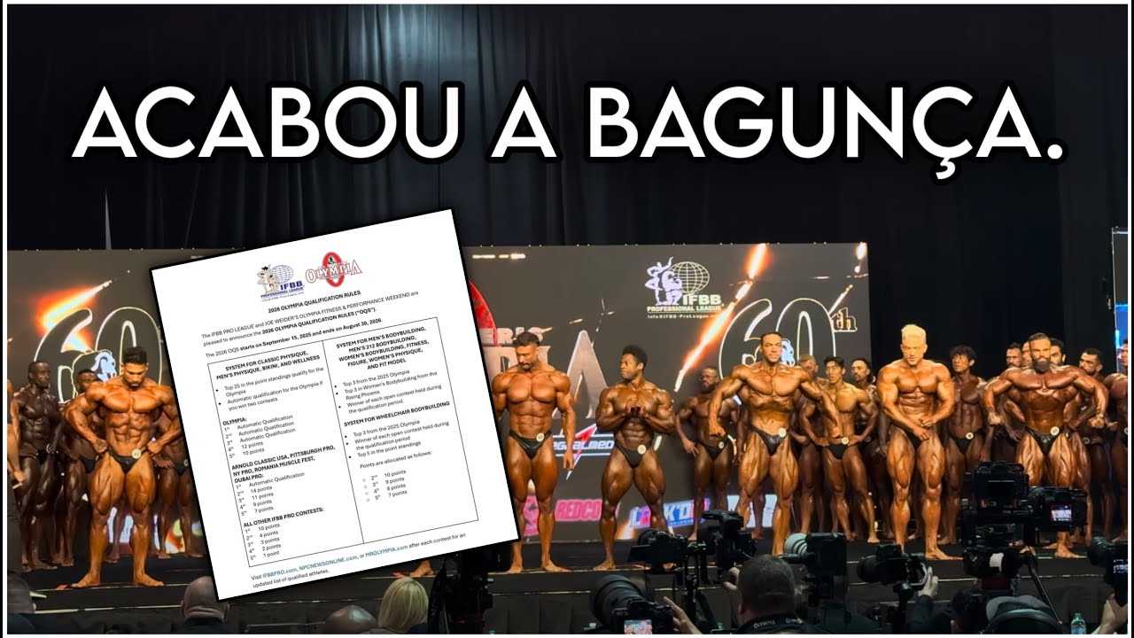 Pro League MUDA as REGRAS do MR. OLYMPIA!