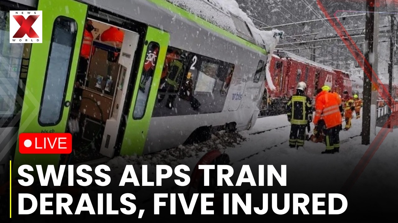 Swiss Alps Train Derailment LIVE: Five Injured After Train Derails in Swiss Alps Near Goppenstein