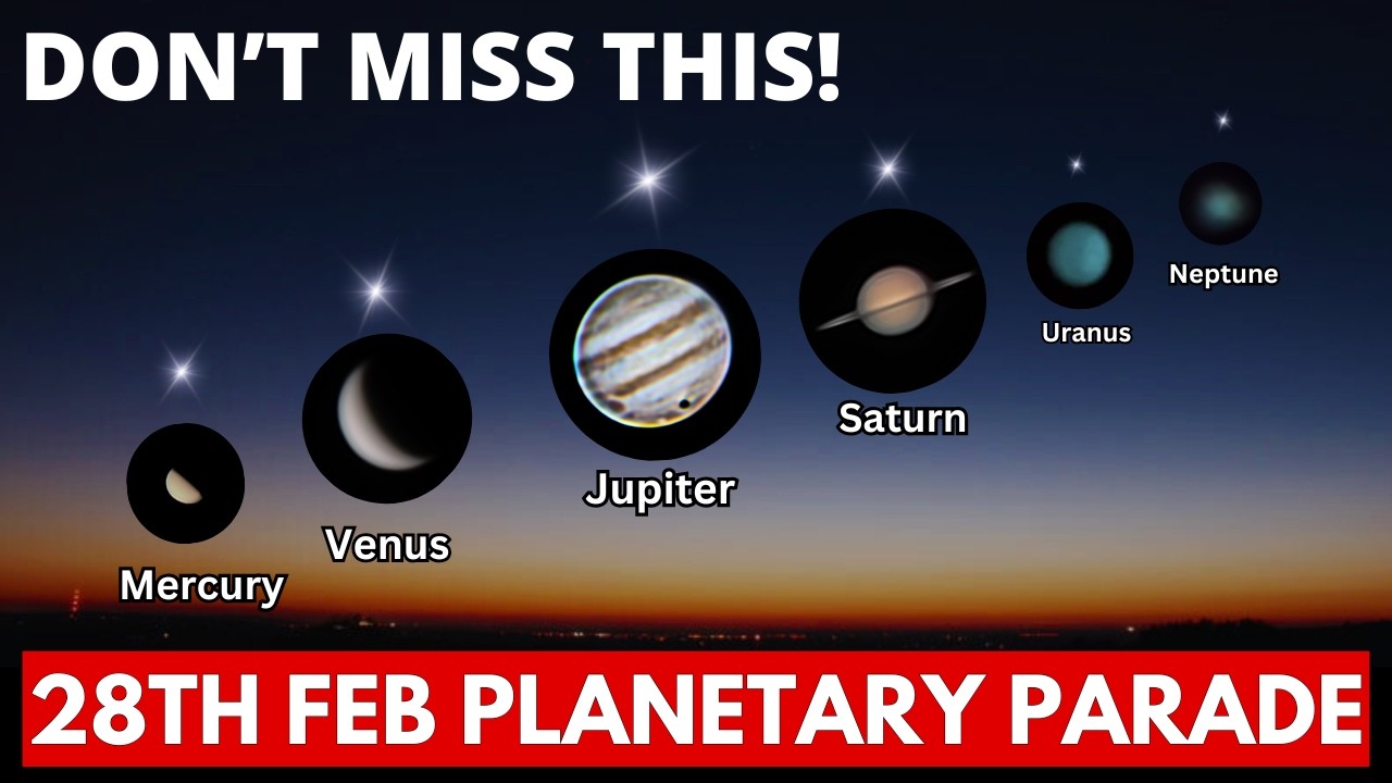 6 Planets have Aligned Rare Planetary Parade of February 2026 | 6 ग्रह एक साथ भारत से देखें!!!