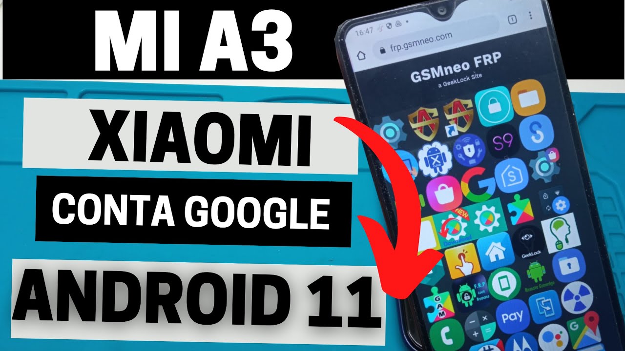 Remover Conta Google Xiaomi Mi A3 - Android 11 - ATUALIZADO 2023