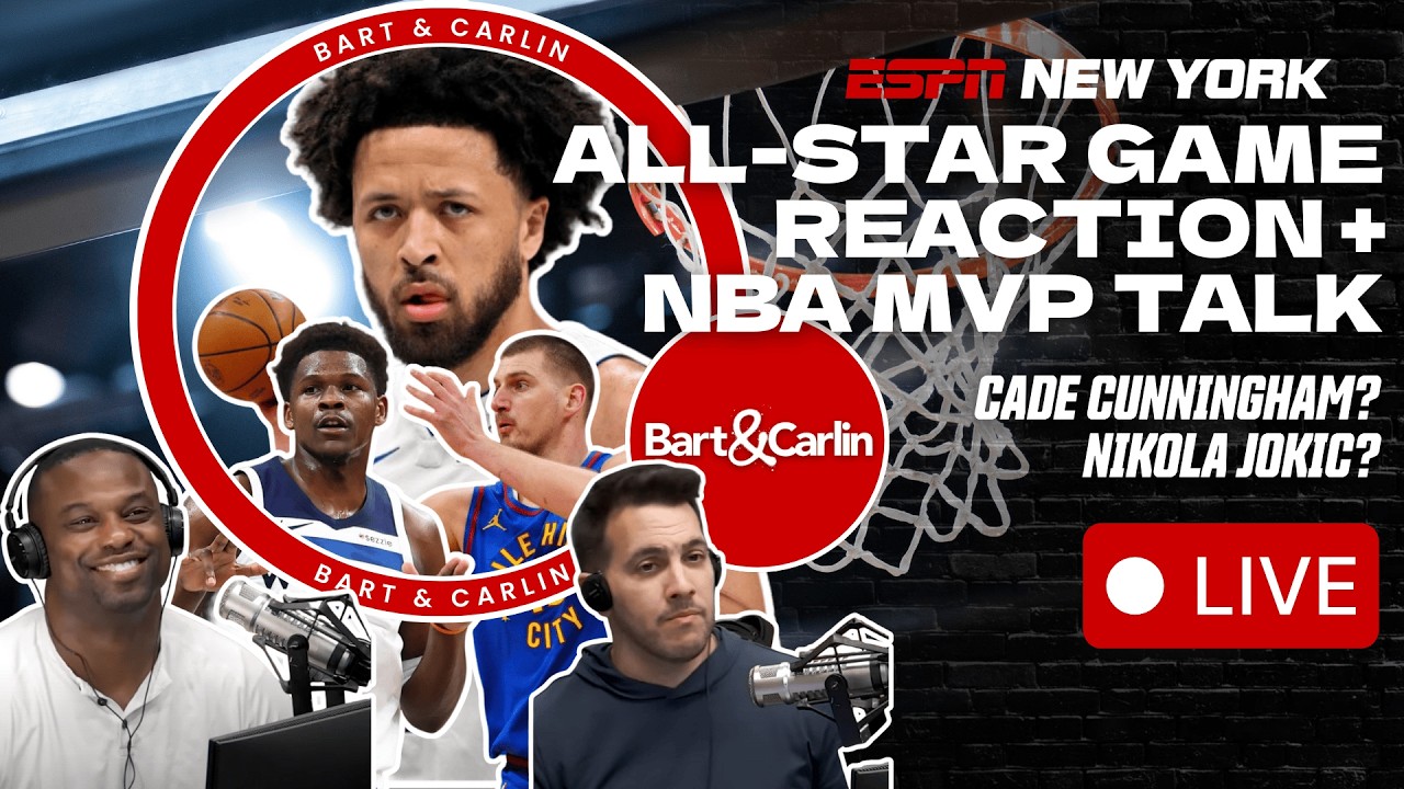 NBA All-Star Weekend & MVP Talk | Jets QB Discussion Continues - Bart & Carlin - 2/16/26