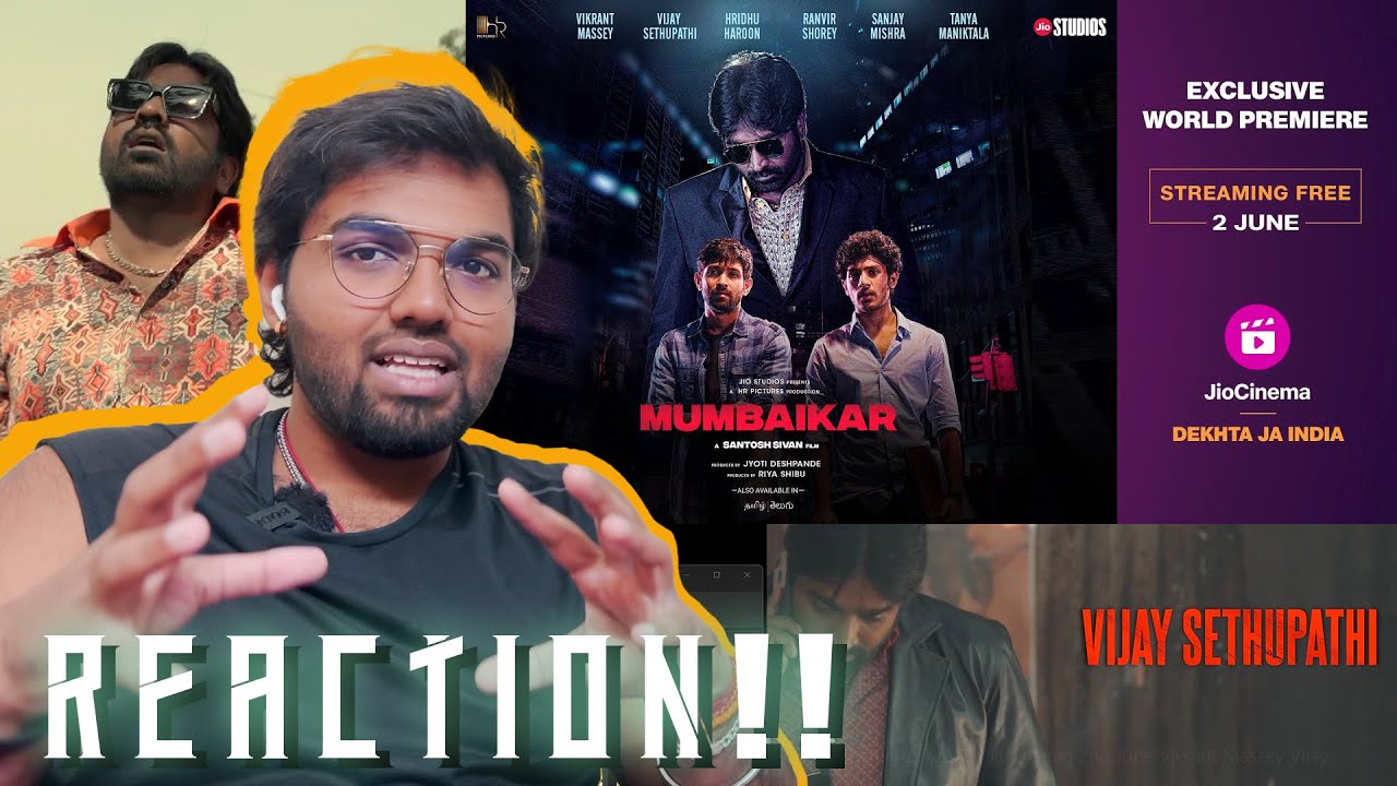 Mumbaikar Trailer | REACTION!! | 2nd June | Vikrant Massey, Vijay Sethupathi | GR Studios