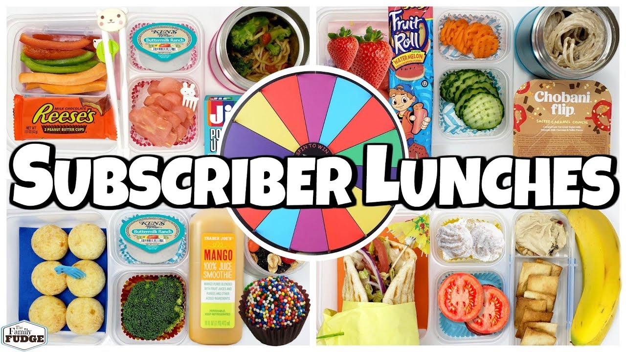 Subscriber Lunches 🍎 Fixing YOUR Lunch Ideas