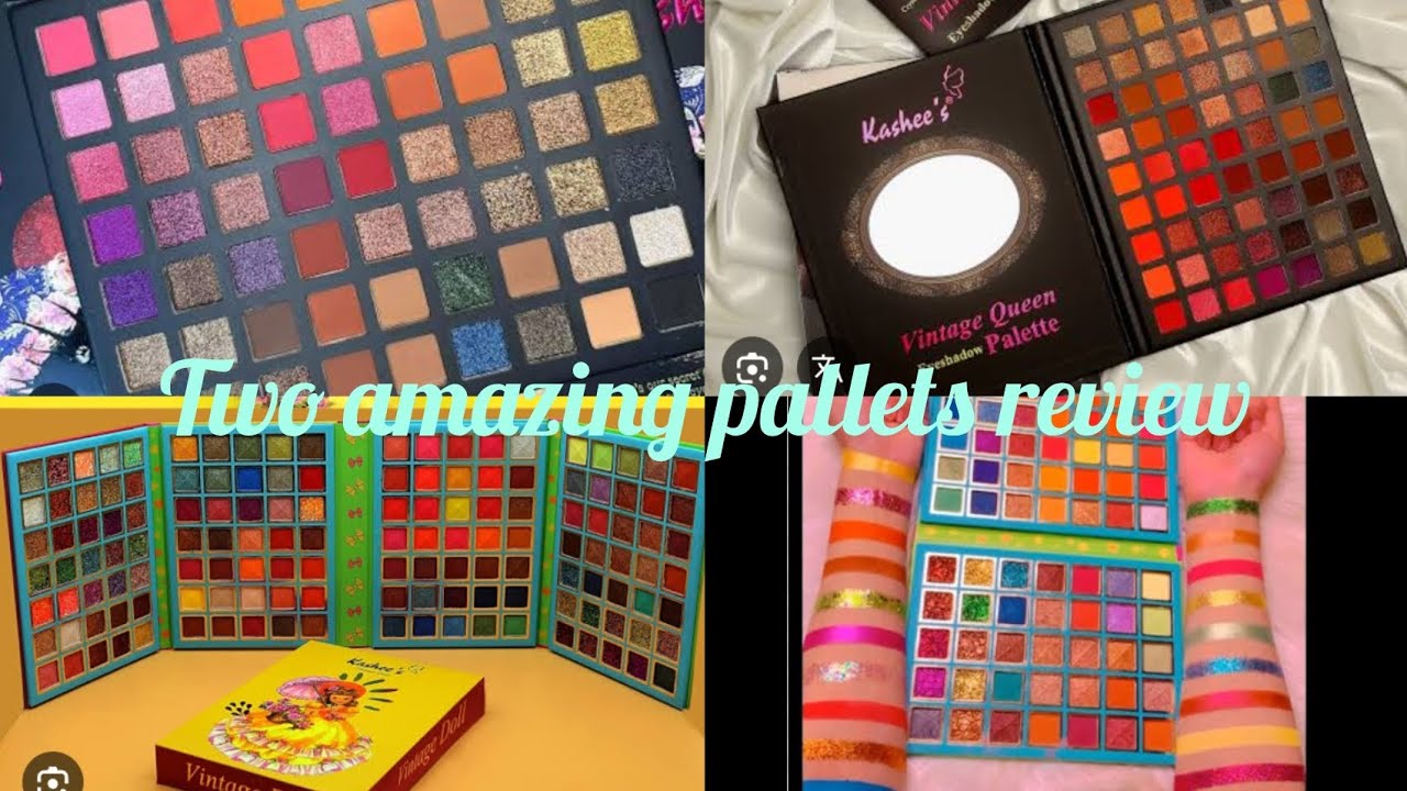 KASHEE'S || KASHEE'S VINTAGE QUEEN AND VINTAGE DOLL EYESHADOW PALETTES REVIEW || #kashees  #makeup 
