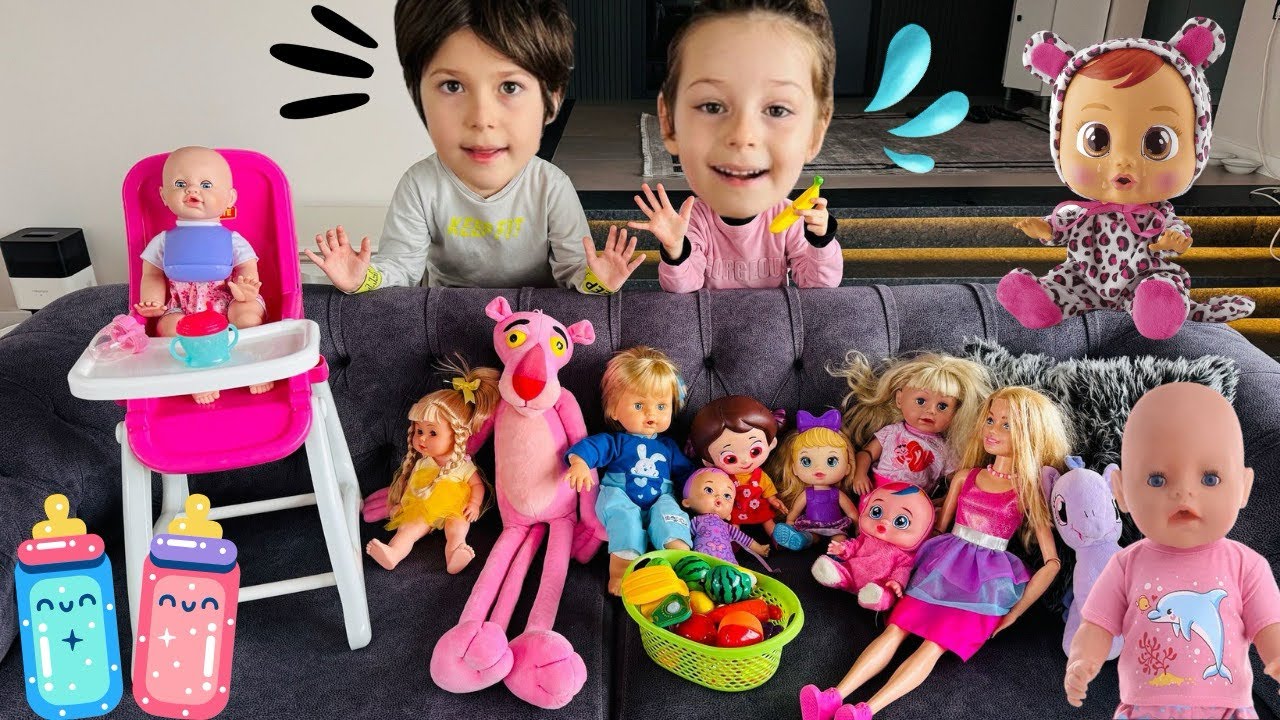 Kız Oyunları!ADA VE TALHA OYUN VİDEOSU!Eğitici Çocuk Oyunları,Evcilik Videosu@elifsinemtv #funny