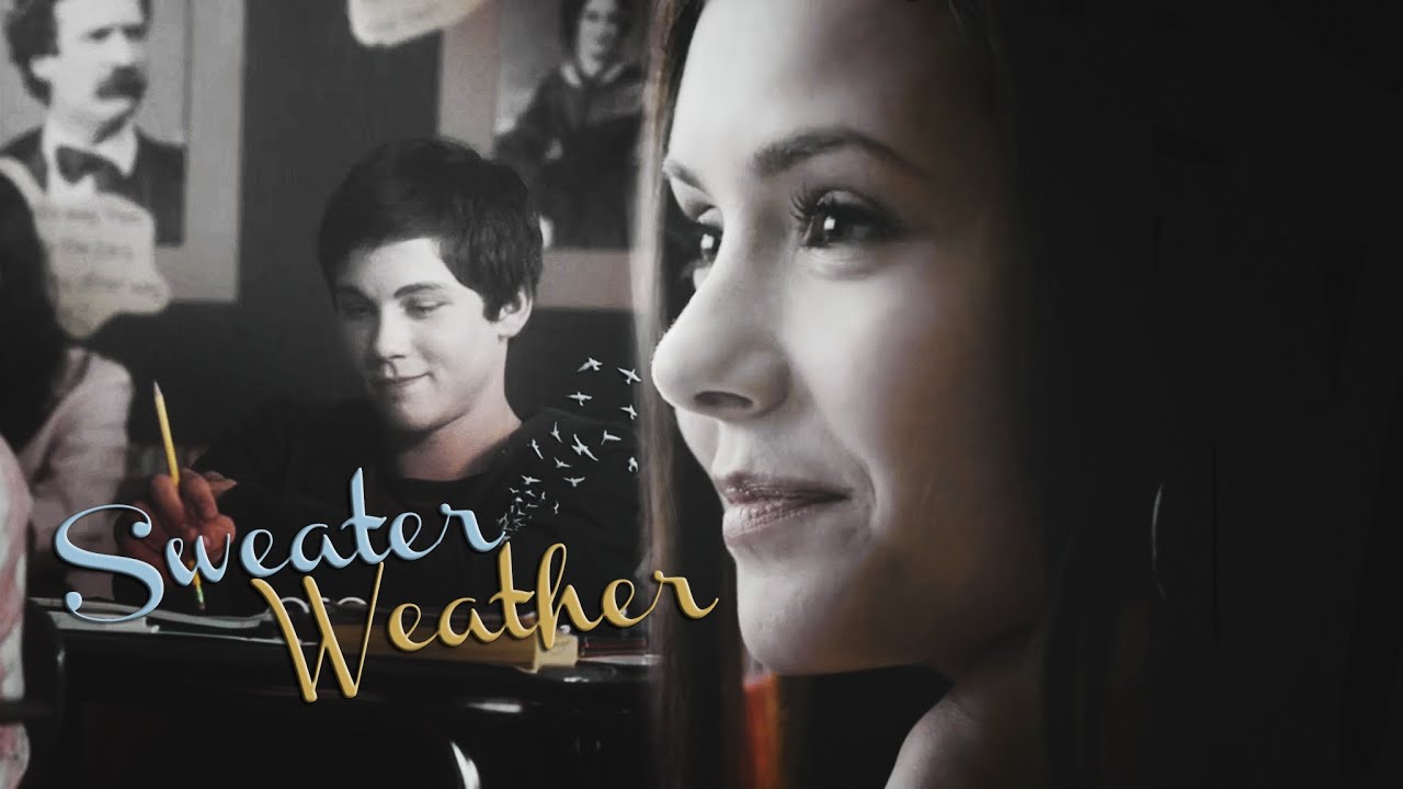 Nina Dobrev & Logan Lerman; sweater weather