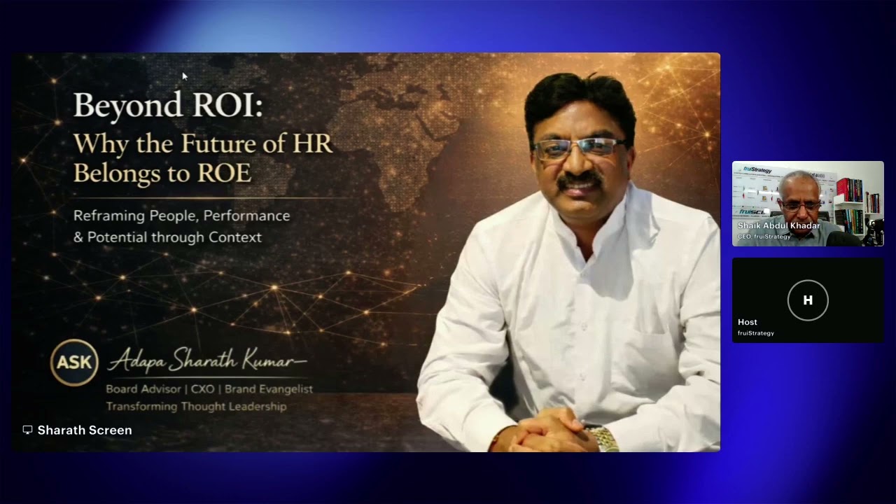 GHRS-VE1 | Adapa Sharath Kumar | Beyond ROI: Why the Future of HR Belongs to ROE