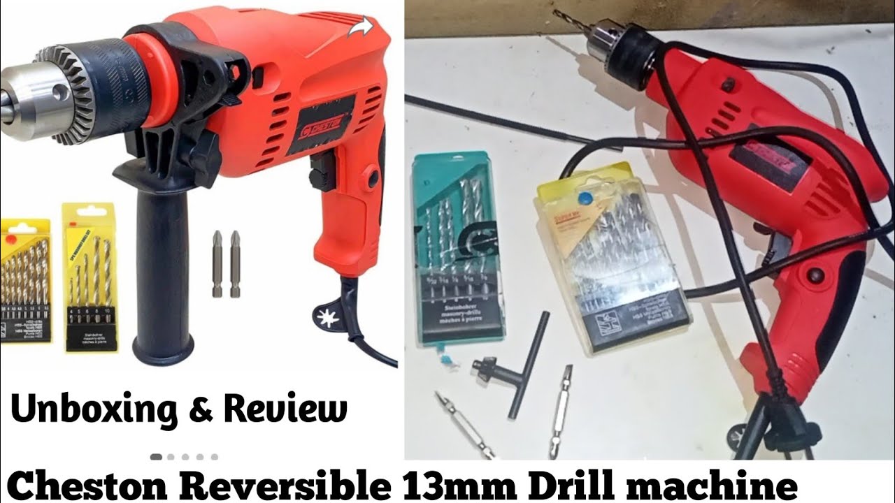 Cheston 13mm impact Drill machine Hammer Reversible  CHD-13RE unboxing and Review || Drill machine |