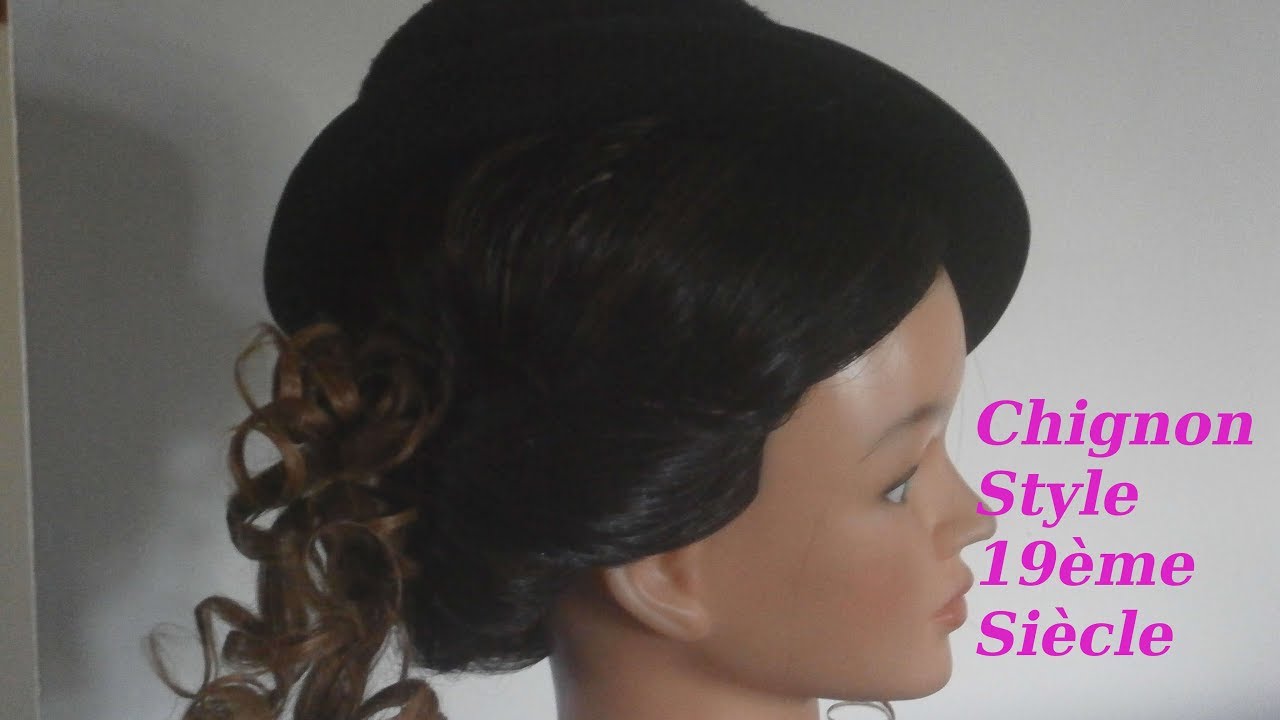 chignon style 19éme siècle