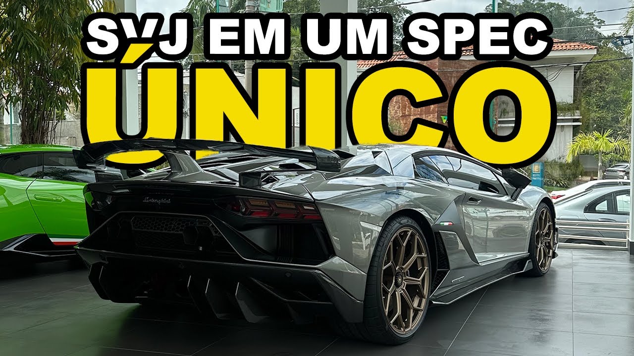 Lamborghini AVENTADOR SVJ em uma configuração ÚNICA no MUNDO!