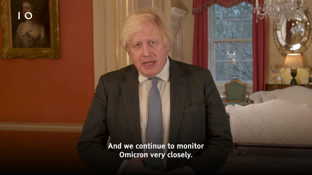 Prime Minister Boris Johnson's update on Omicron (21 December 2021)