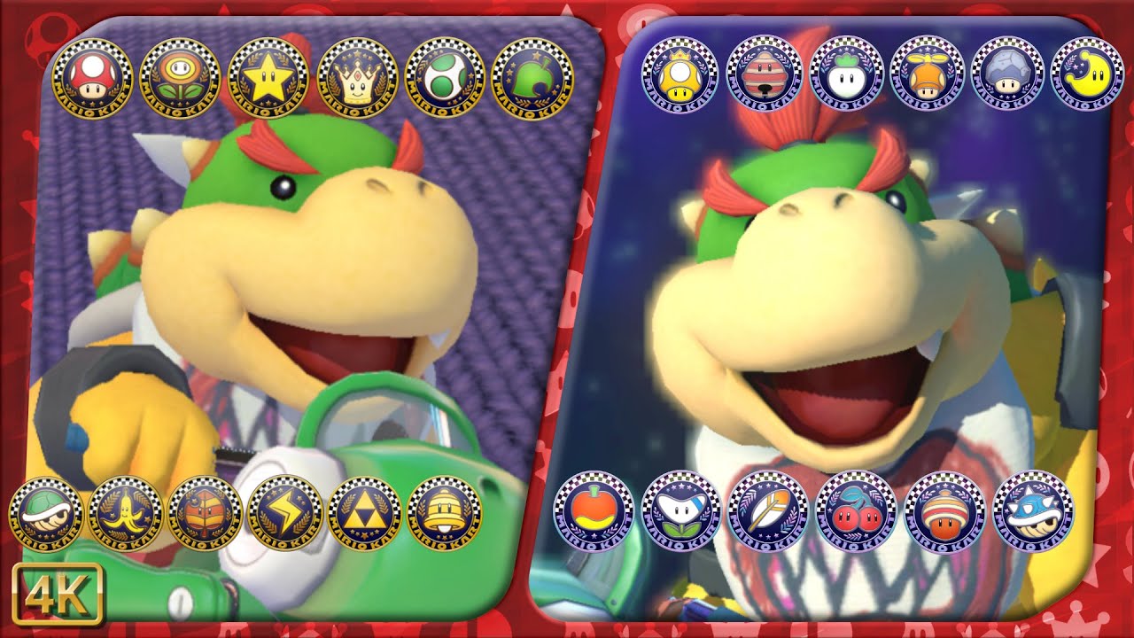 Mario Kart 8 Deluxe + Booster Pass Course DLC ⁴ᴷ Full Playthrough (200cc, All 24 Cups) Bowser Jr.
