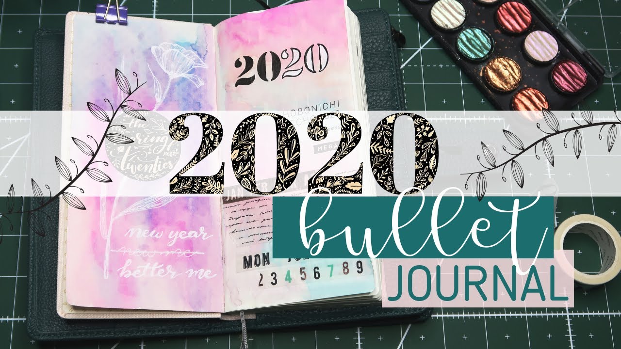 2020 BULLET JOURNAL SET UP // bullet journaling in a hobonichi + January 2020 Plan With Me