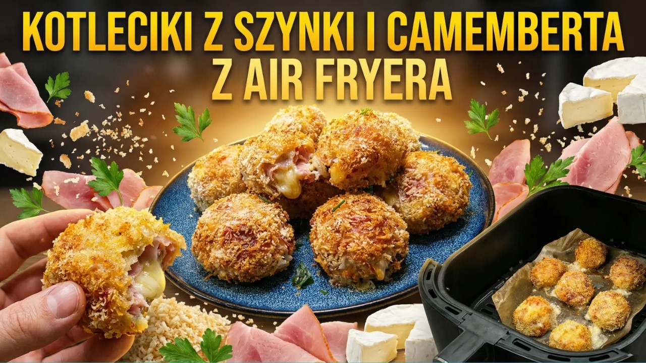 Chrupiące kotleciki z serem camembert i szynką - musisz spróbować!