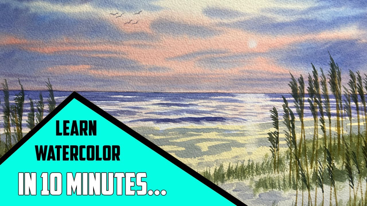 10 Minute Watercolor Tutorial for Absolute Beginners - Start Painting Today!