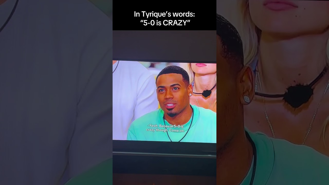 Tyrique is not having it. 5-0 is crazy #loveislandgames #loveisland #tyrique #lucinda #andreina